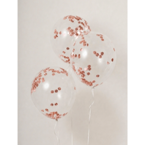 Kit Globos confetti rosé